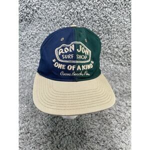 Ron Jon Surf Shop Hat Cap One Of A Kind Cocoa Beach Adjustable Blue Green Brown